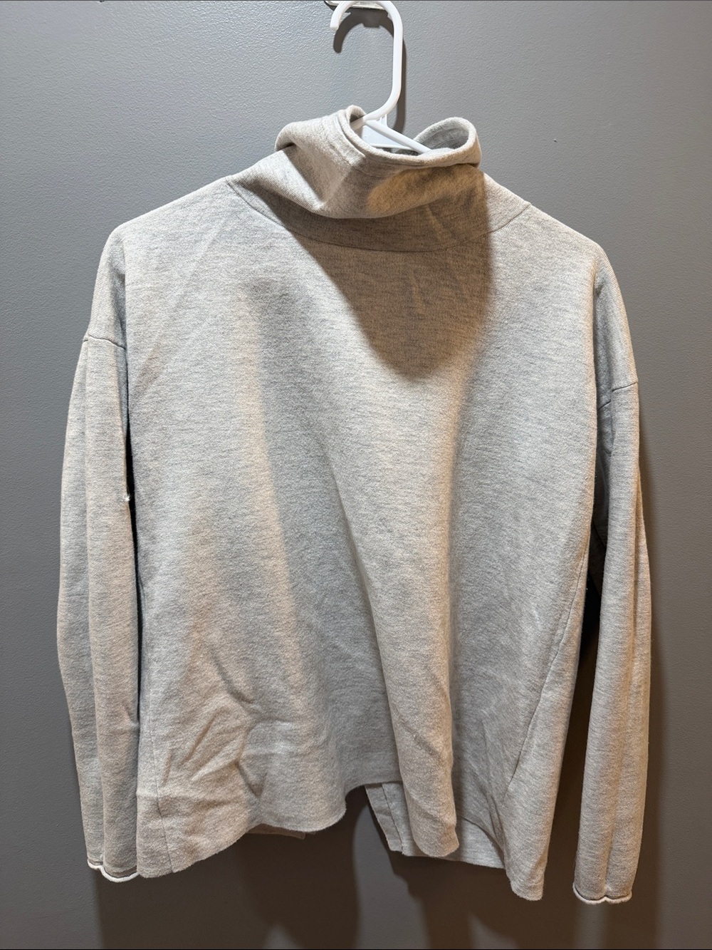 Vineyard Vined Cotton/ Wool Gray Turtleneck Sweater - Classic Pullover